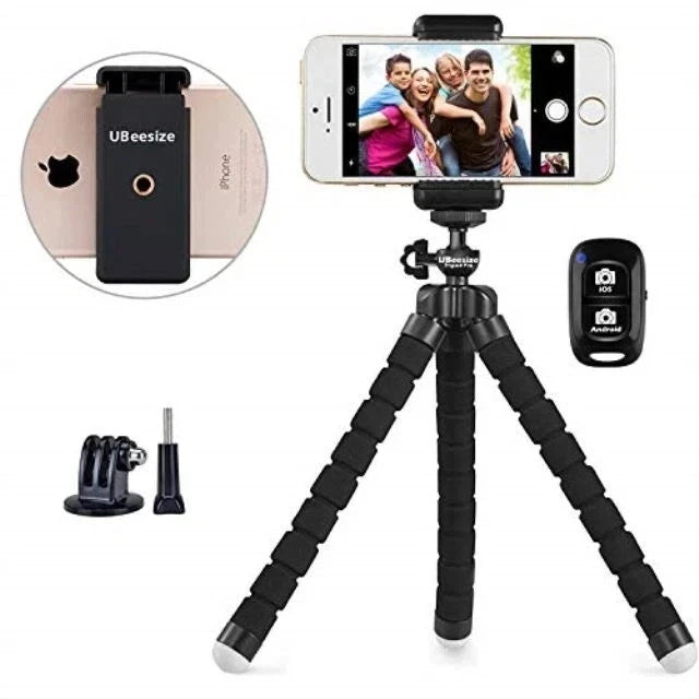 UBeesize Phone Tripod Pro S, Flexible Stand with Wireless Remote, Camera GoPro